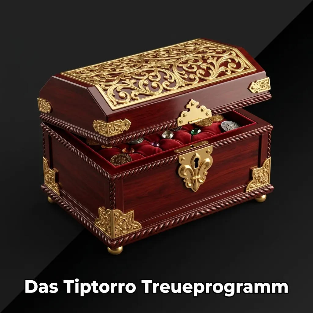 Tiptorro Treueprogramm mit Bronze, Silber, Gold und Platin Stufen für Spieler mit Punkten und VIP-Vorteilen