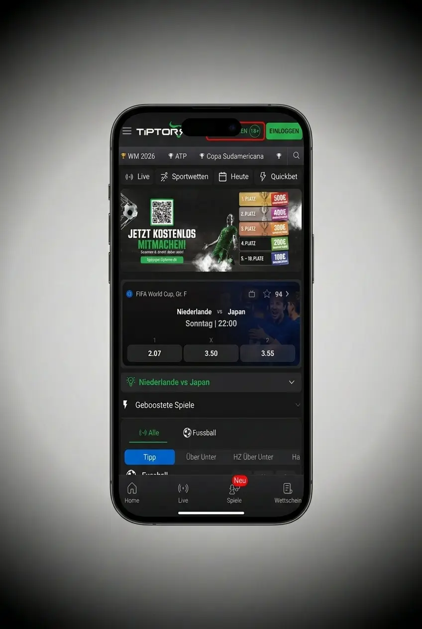 Tiptorro App Registrierung in 4 Schritten auf dem Smartphone – Konto eröffnen ab 18 Jahren