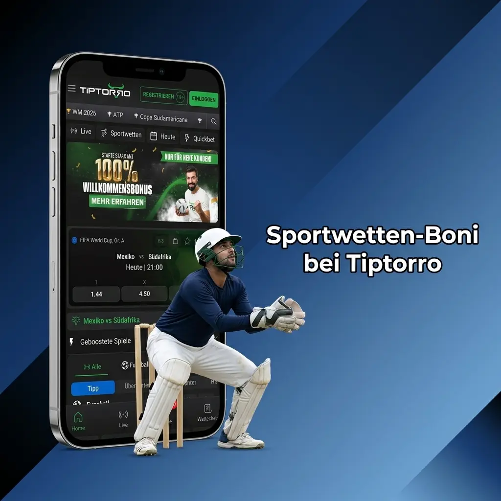 Tiptorro Sportwetten-Boni: Willkommensbonus, Quotenboost, Kombiwetten & Esports-Aktionen für deutsche Spieler